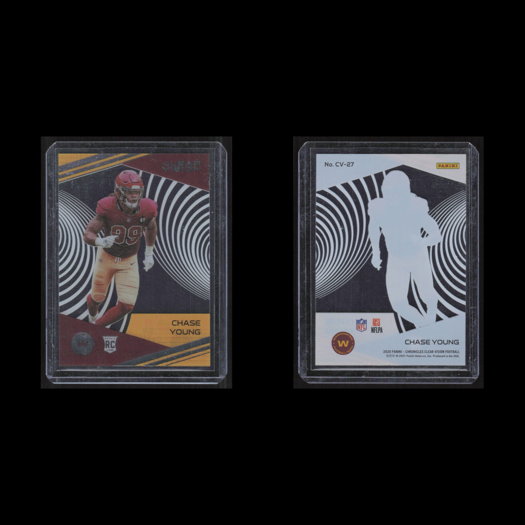Chase Young Rookie #CV-27 2020 Panini Chronicles Clear Vision Football Card NFL
