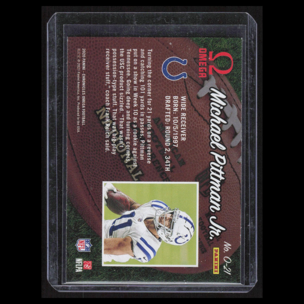 Michael Pittman Jr. Rookie #O-21 2021 Panini Chronicles Omega Indianapolis Colts