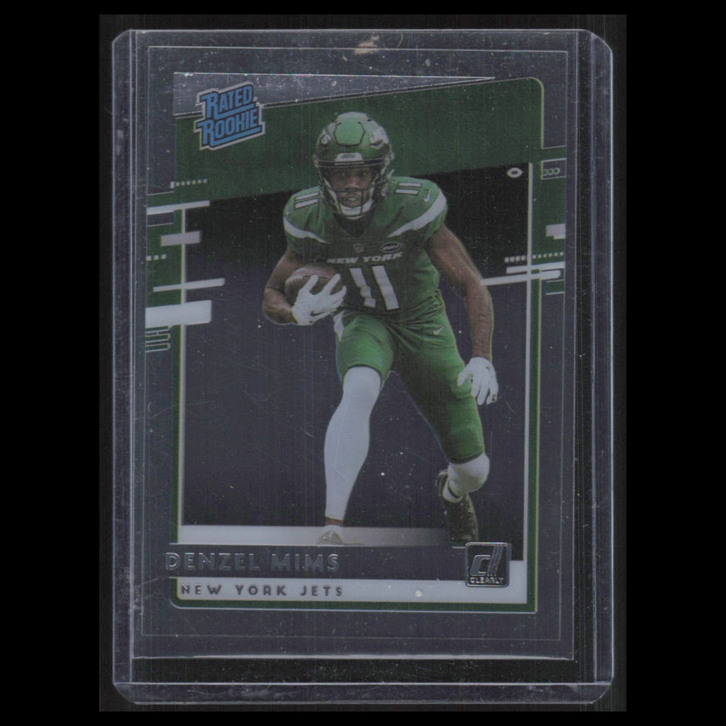 Denzel Mims Rookie #RR-DM 2020 Panini Chronicles Clearly Donruss Rated Rookie NM