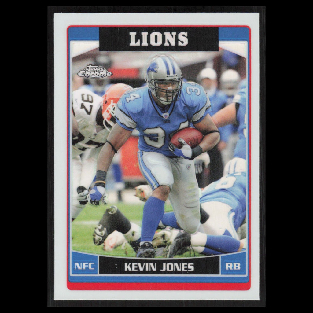 Kevin Jones #54 2006 Topps Chrome Refractor Detroit Lions Football Card NFL NM