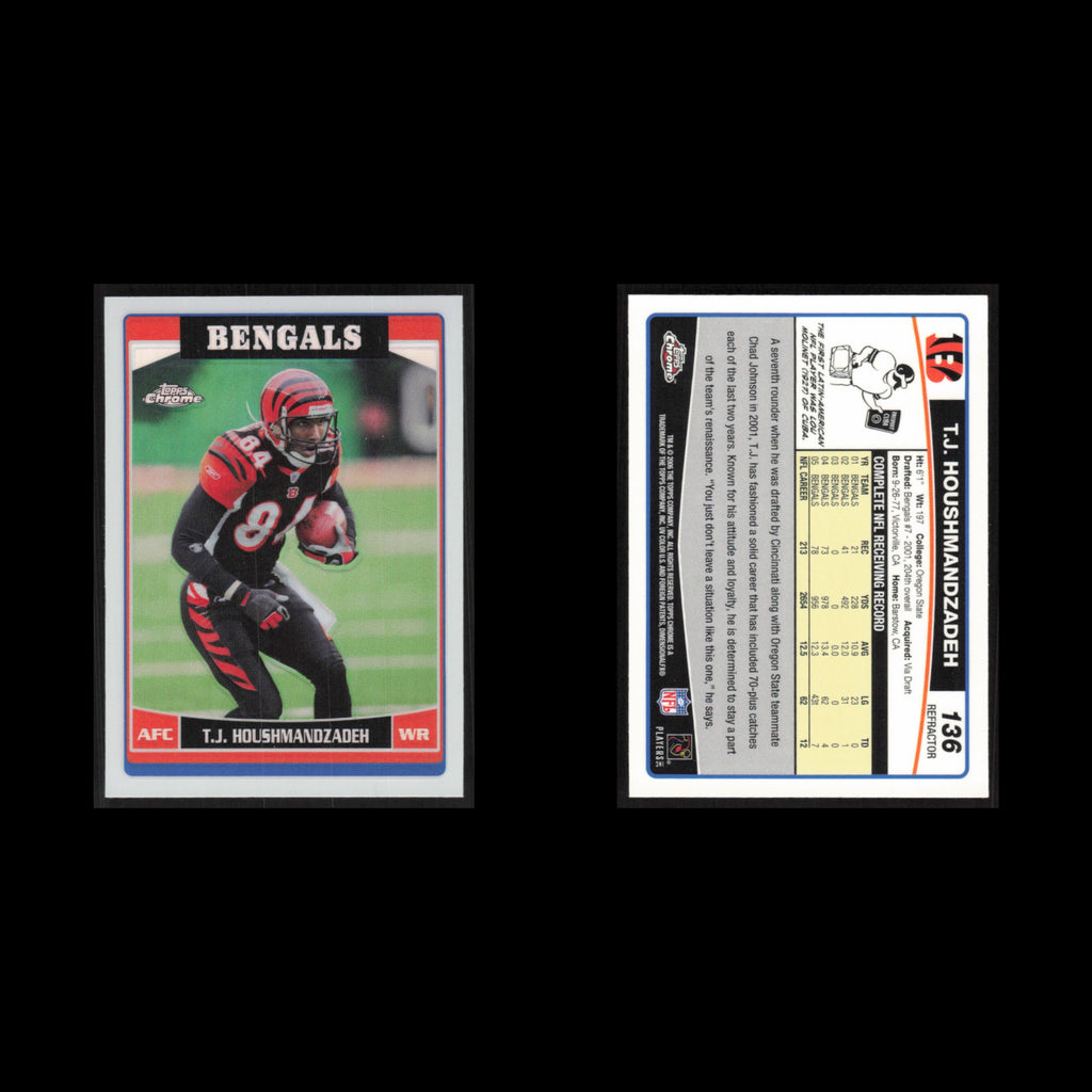 T.J. Houshmandzadeh #136 2006 Topps Chrome Refractor Cincinnati Bengals Football
