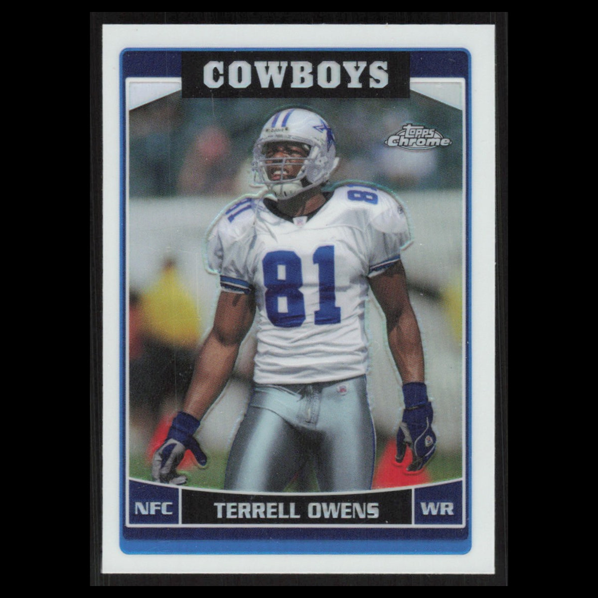 Terrell Owens #146 2006 Topps Chrome Refractor Dallas Cowboys Football Card NFL