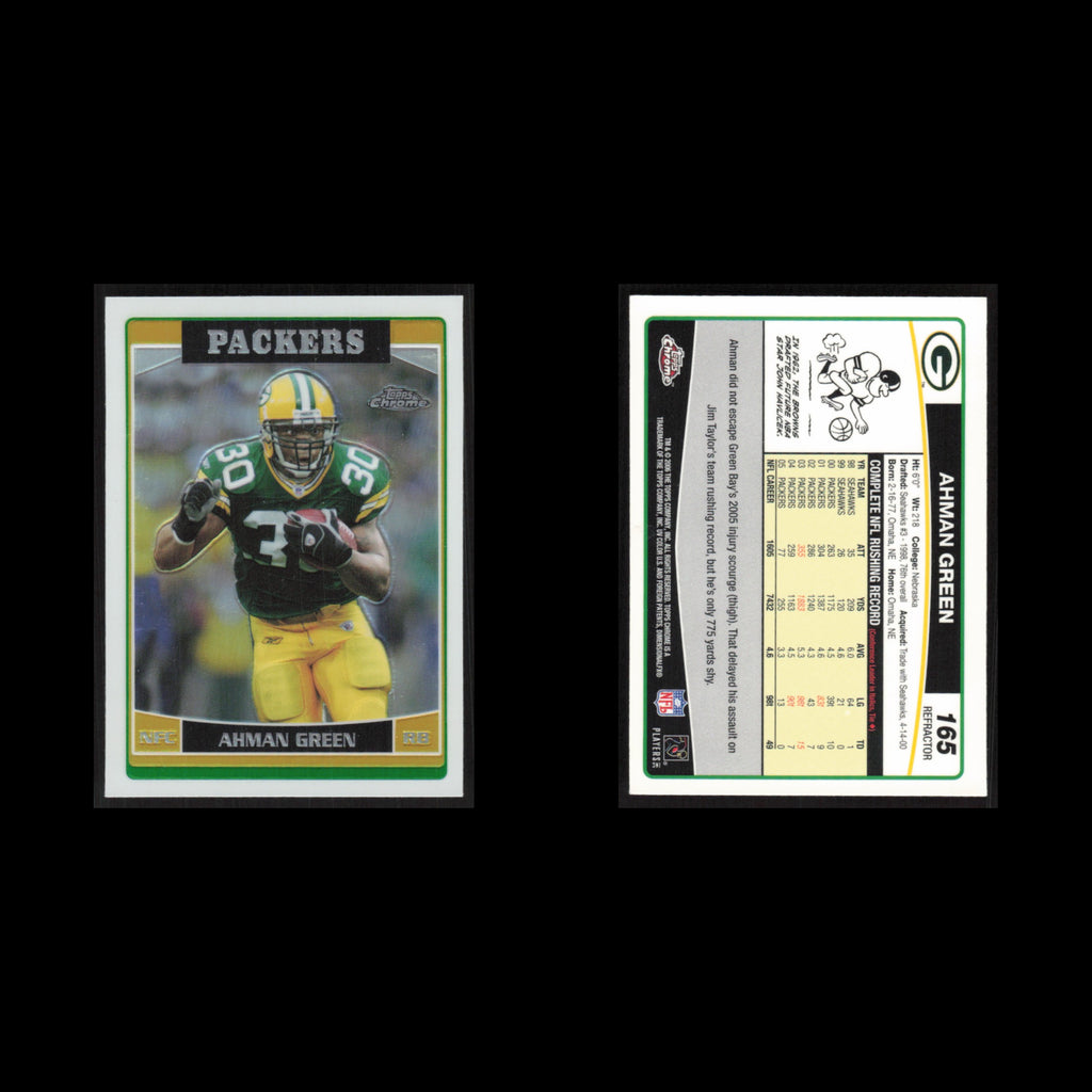 Ahman Green #165 2006 Topps Chrome Refractor Green Bay Packers Football Card NFL