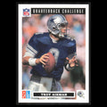 Troy Aikman #6 1991 Dominos The Quarterbacks Dallas Cowboys Football Card NFL NM