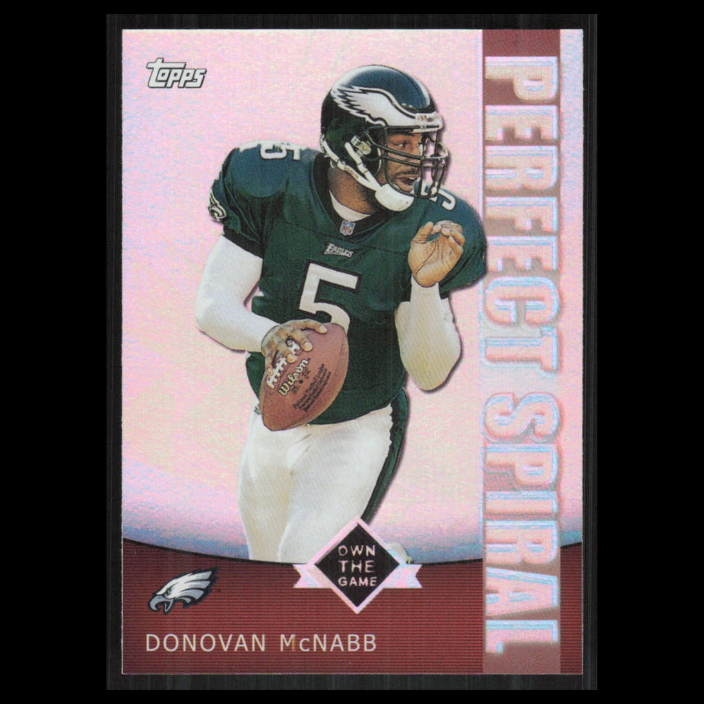 Donovan McNabb #PS7 2001 Topps Own Game Perfect Spiral Philadelphia Eagles Card