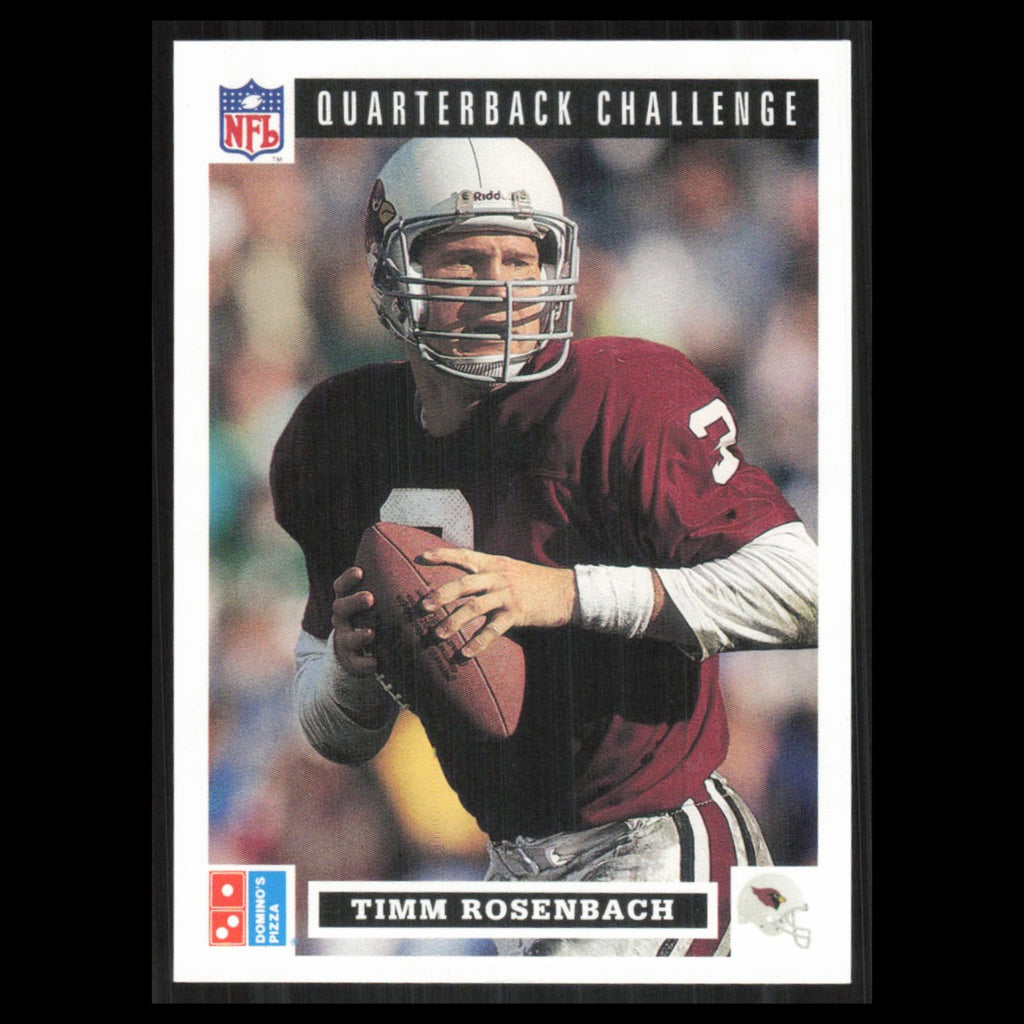 Timm Rosenbach #20 1991 Dominos The Quarterbacks Arizona Cardinals Football Card