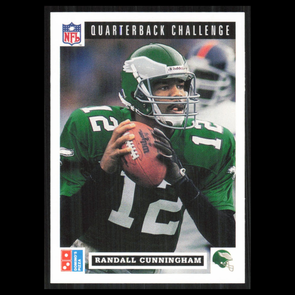 Randall Cunningham #23 1991 Dominos The Quarterbacks Philadelphia Eagles Card NM
