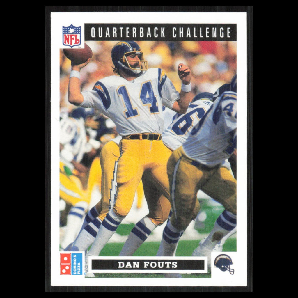 Dan Fouts #35 1991 Dominos The Quarterbacks San Diego Chargers Football Card NFL