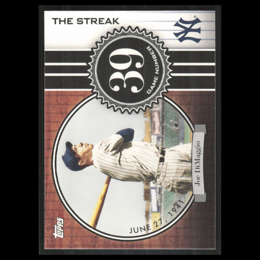 Joe DiMaggio #JD39 2007 Topps DiMaggio Streak New York Yankees Baseball Card MLB