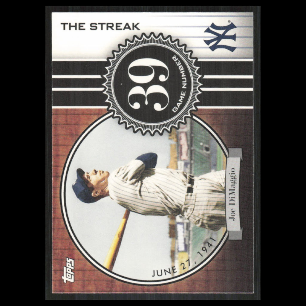 Joe DiMaggio #JD39 2007 Topps DiMaggio Streak New York Yankees Baseball Card MLB