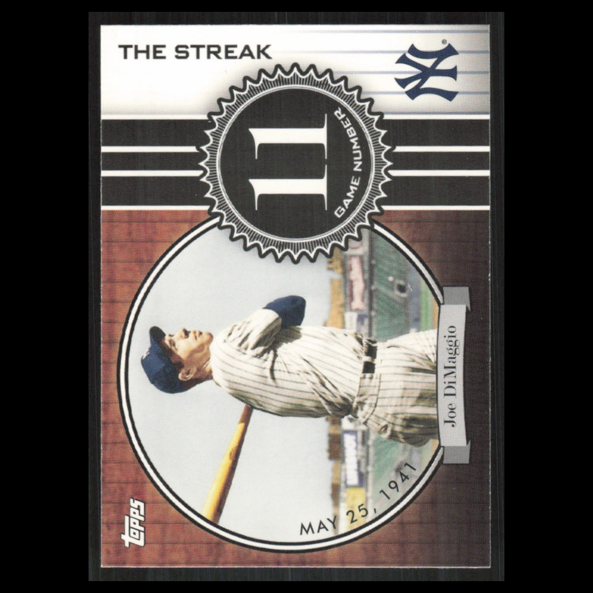 Joe DiMaggio #JD11 2007 Topps DiMaggio Streak New York Yankees Baseball Card MLB
