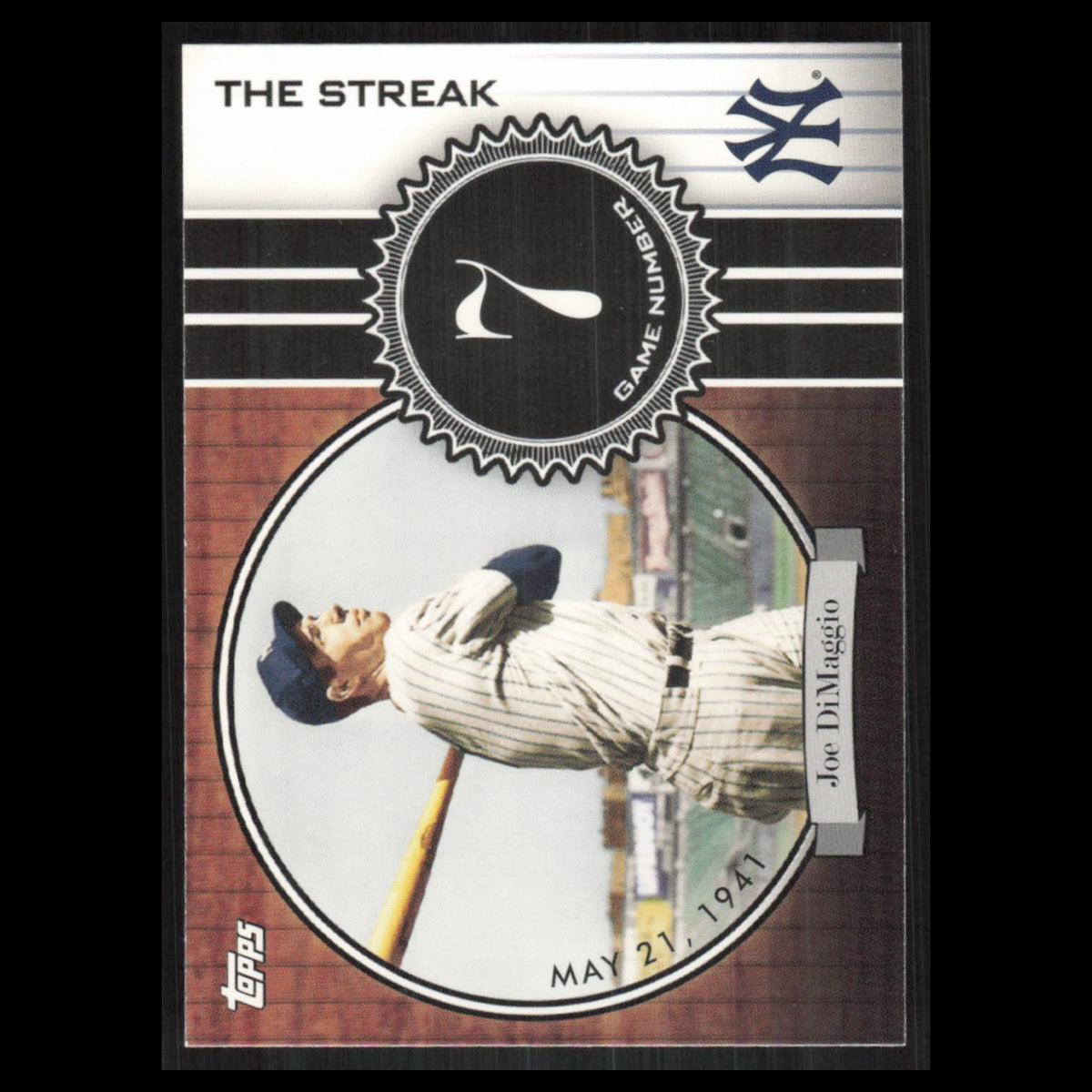 Joe DiMaggio #JD7 2007 Topps DiMaggio Streak New York Yankees Baseball Card MLB
