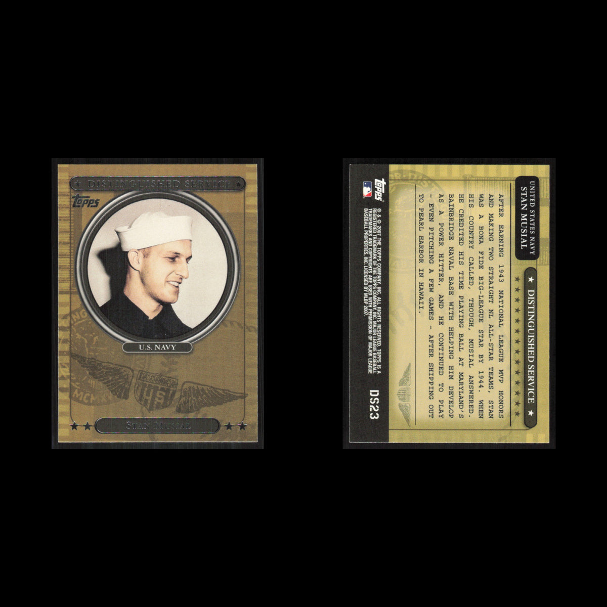 Stan Musial #DS23 2007 Topps Distinguished Service St. Louis Cardinals Baseball