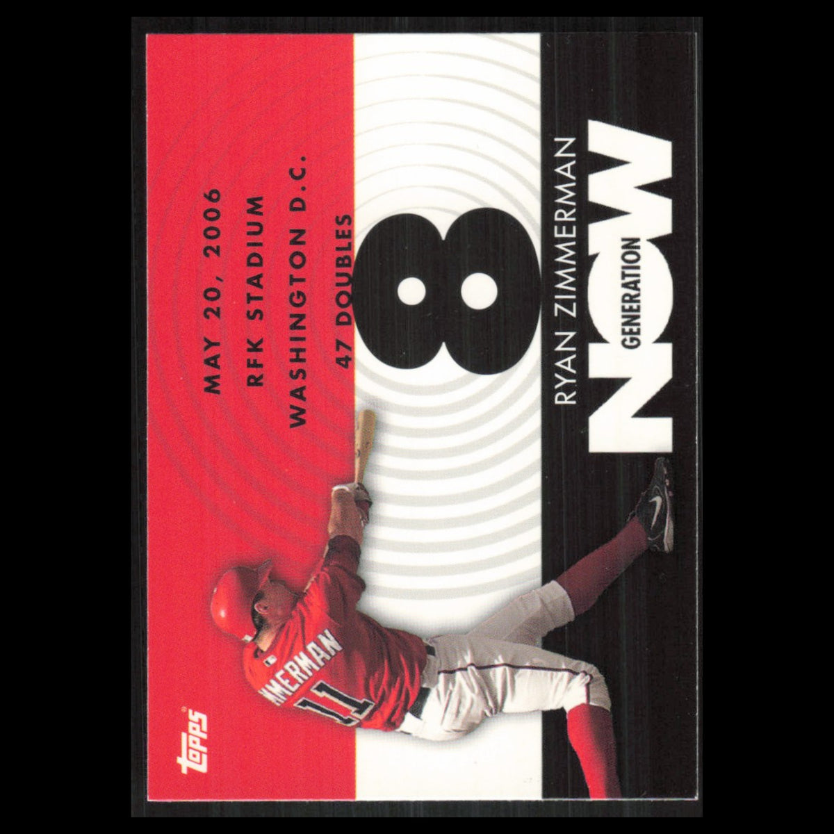 Ryan Zimmerman #GN226 2007 Topps Generation Now Washington Nationals Baseball NM