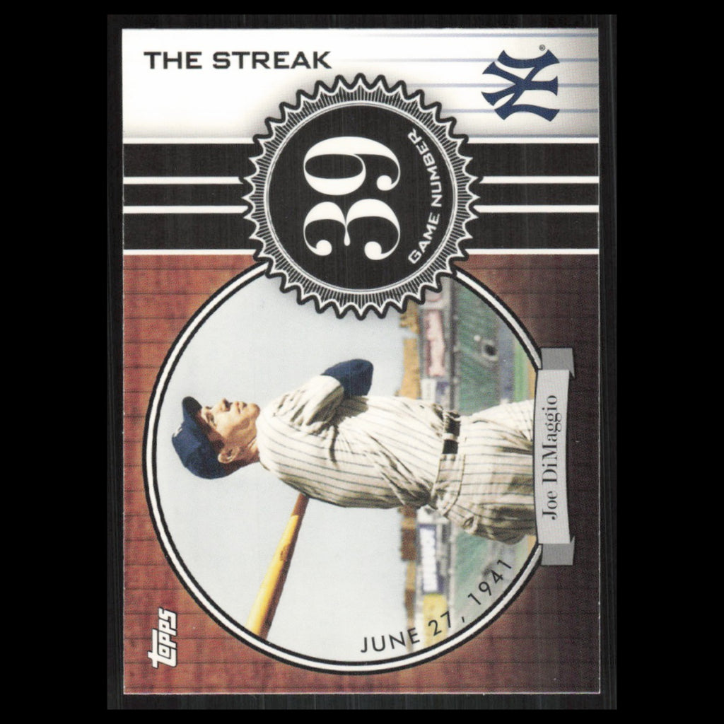 Joe DiMaggio #JD39 2007 Topps DiMaggio Streak New York Yankees Baseball Card MLB