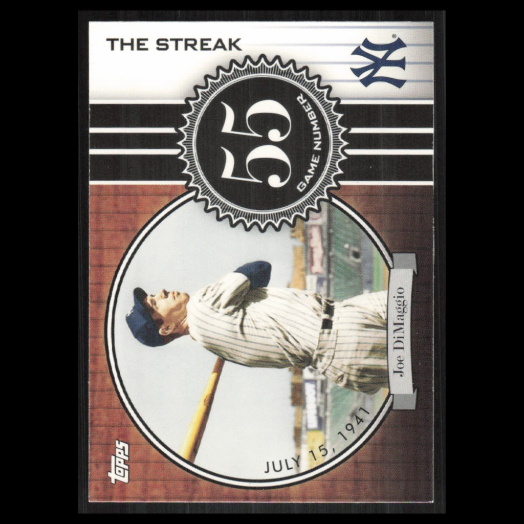 Joe DiMaggio #JD55 2007 Topps DiMaggio Streak New York Yankees Baseball Card MLB