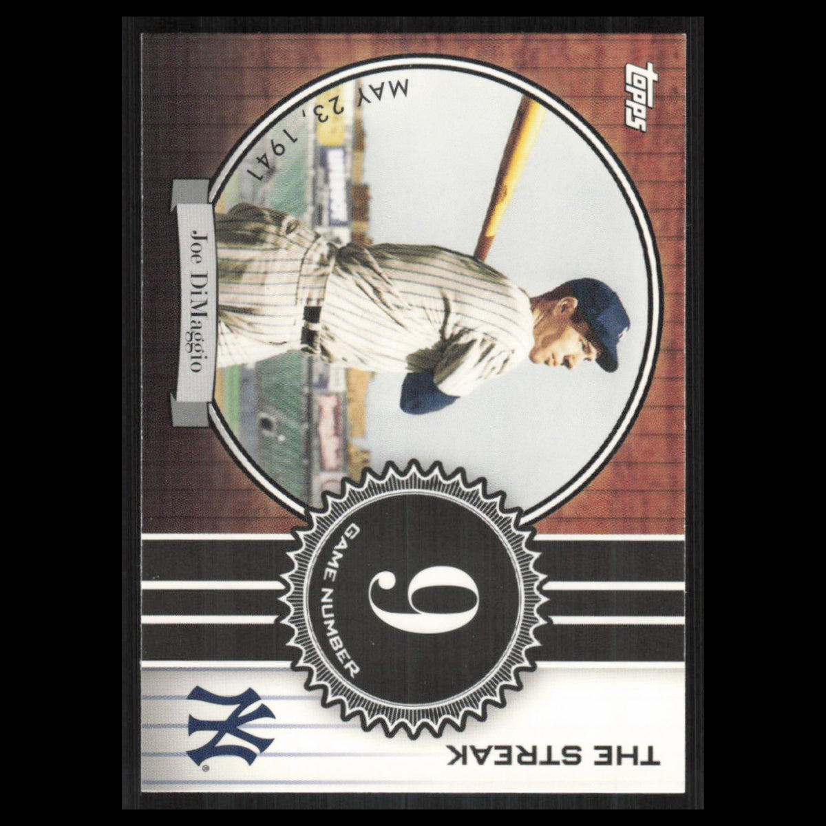 Joe DiMaggio #JD9 2007 Topps DiMaggio Streak New York Yankees Baseball Card MLB