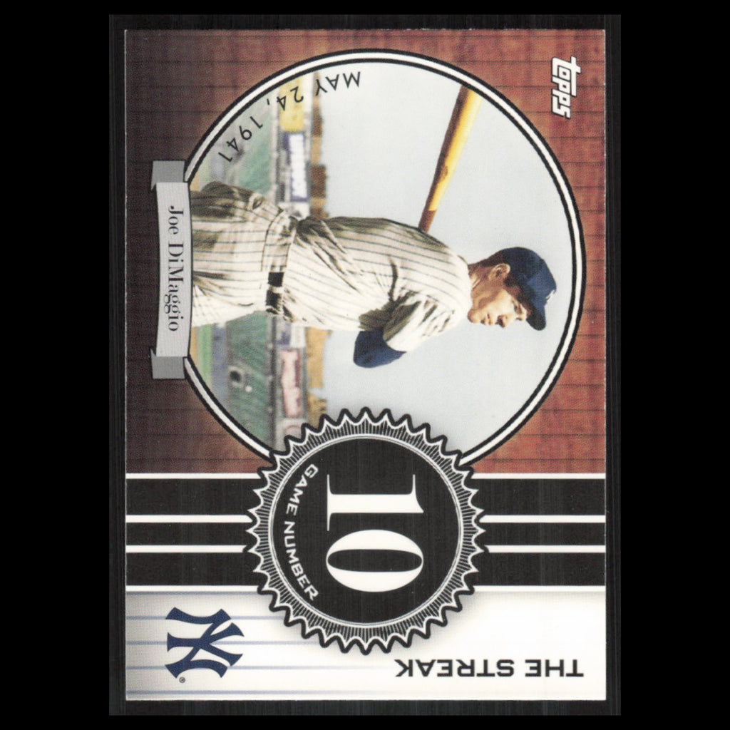 Joe DiMaggio #JD10 2007 Topps DiMaggio Streak New York Yankees Baseball Card MLB