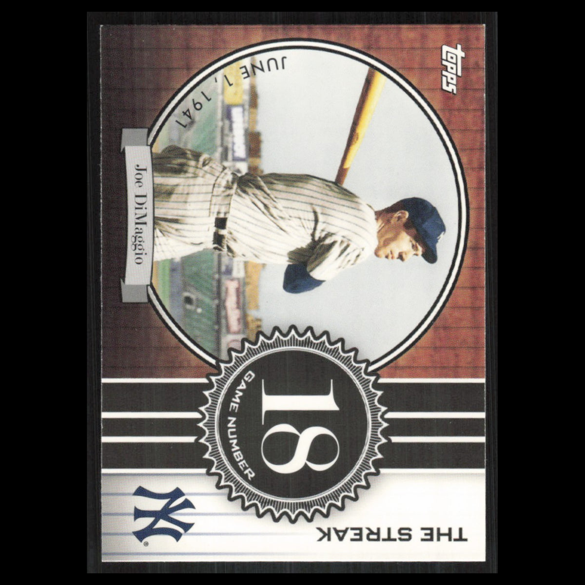 Joe DiMaggio #JD18 2007 Topps DiMaggio Streak New York Yankees Baseball Card MLB