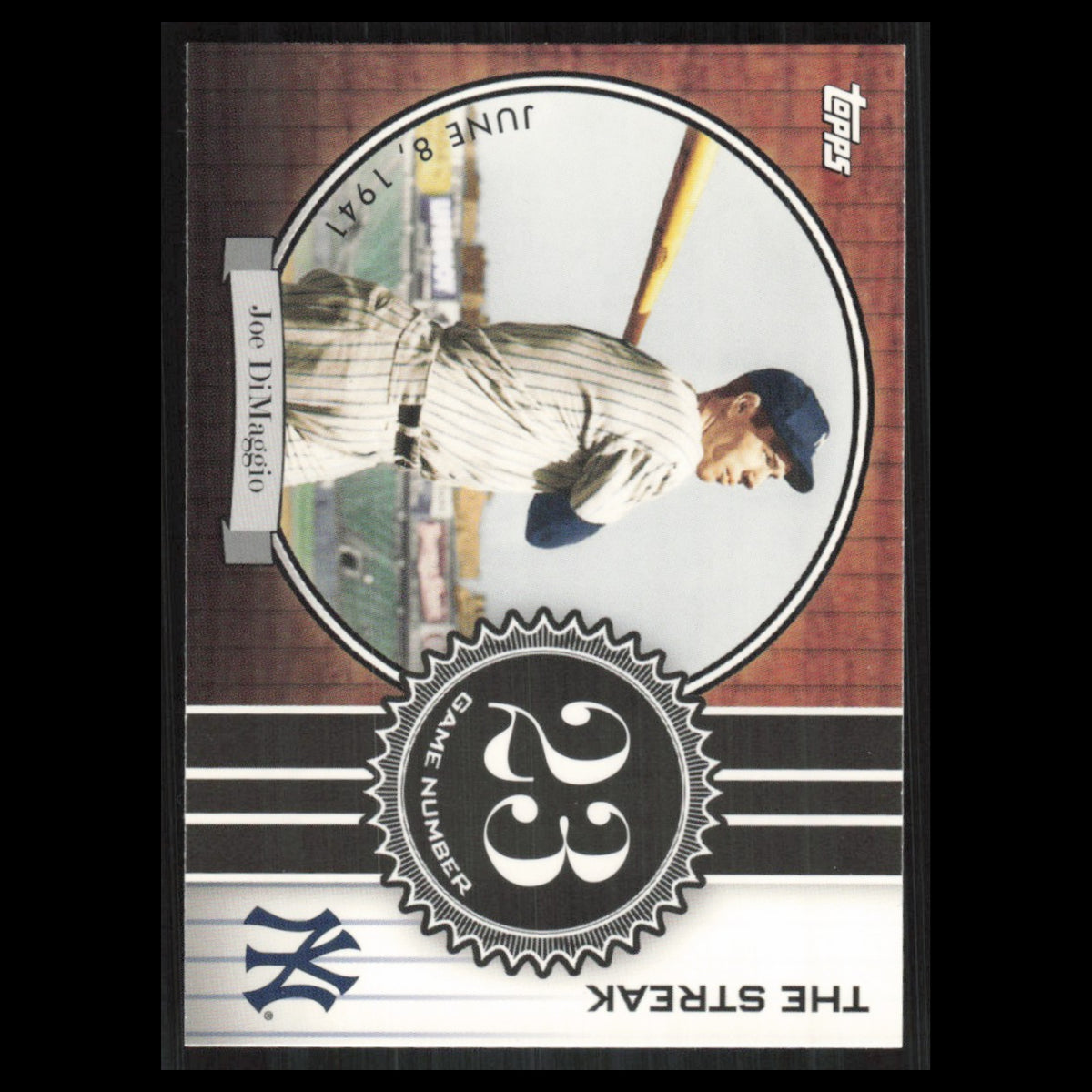 Joe DiMaggio #JD23 2007 Topps DiMaggio Streak New York Yankees Baseball Card MLB