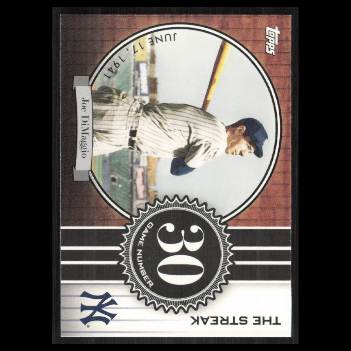 Joe DiMaggio #JD30 2007 Topps DiMaggio Streak New York Yankees Baseball Card MLB