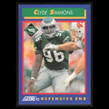 Clyde Simmons #34 1992 Score Philadelphia Eagles Football Card NFL NM