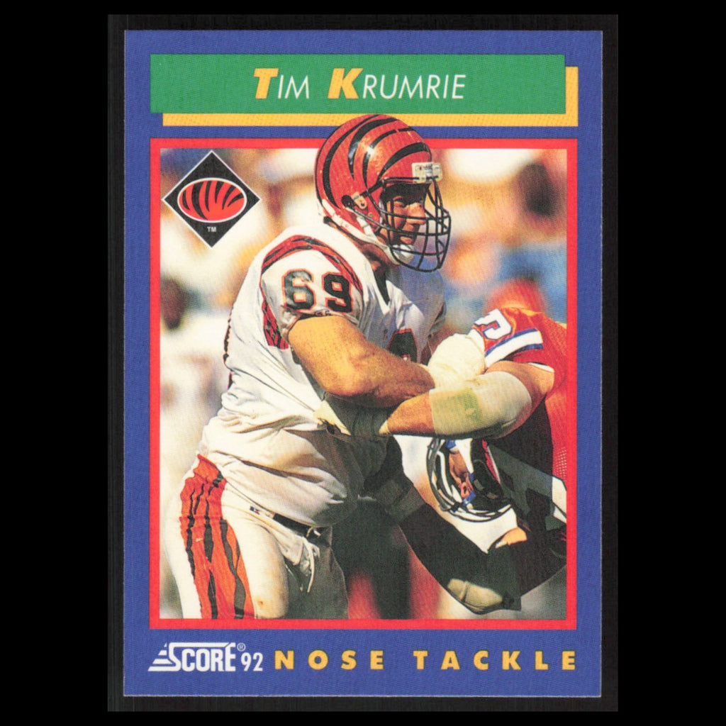 Tim Krumrie #61 1992 Score Cincinnati Bengals Football Card NFL NM