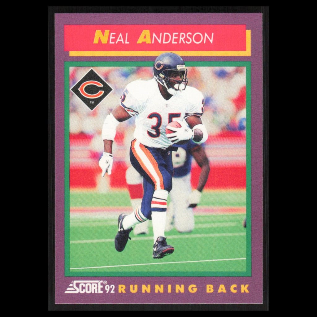 Neal Anderson #170 1992 Score Chicago Bears Football Card NFL NM