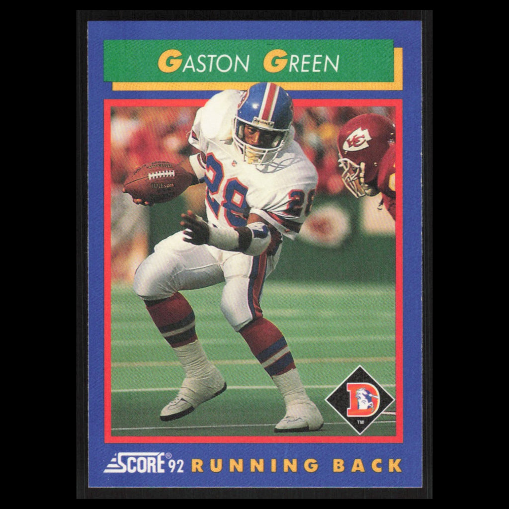 Gaston Green #89 1992 Score Denver Broncos Football Card NFL NM