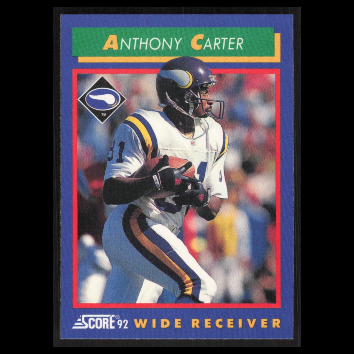 Anthony Carter #108 1992 Score Minnesota Vikings Football Card NFL NM