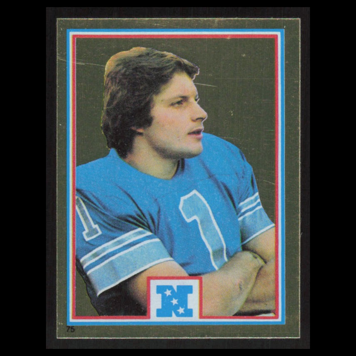 Tom Skladany #75 1982 Topps Stickers Detroit Lions Football Card NFL NM
