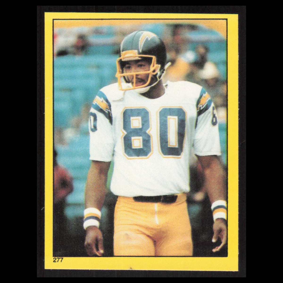 Kellen Winslow #277 1982 Topps Stickers San Diego Chargers Football Card NFL NM