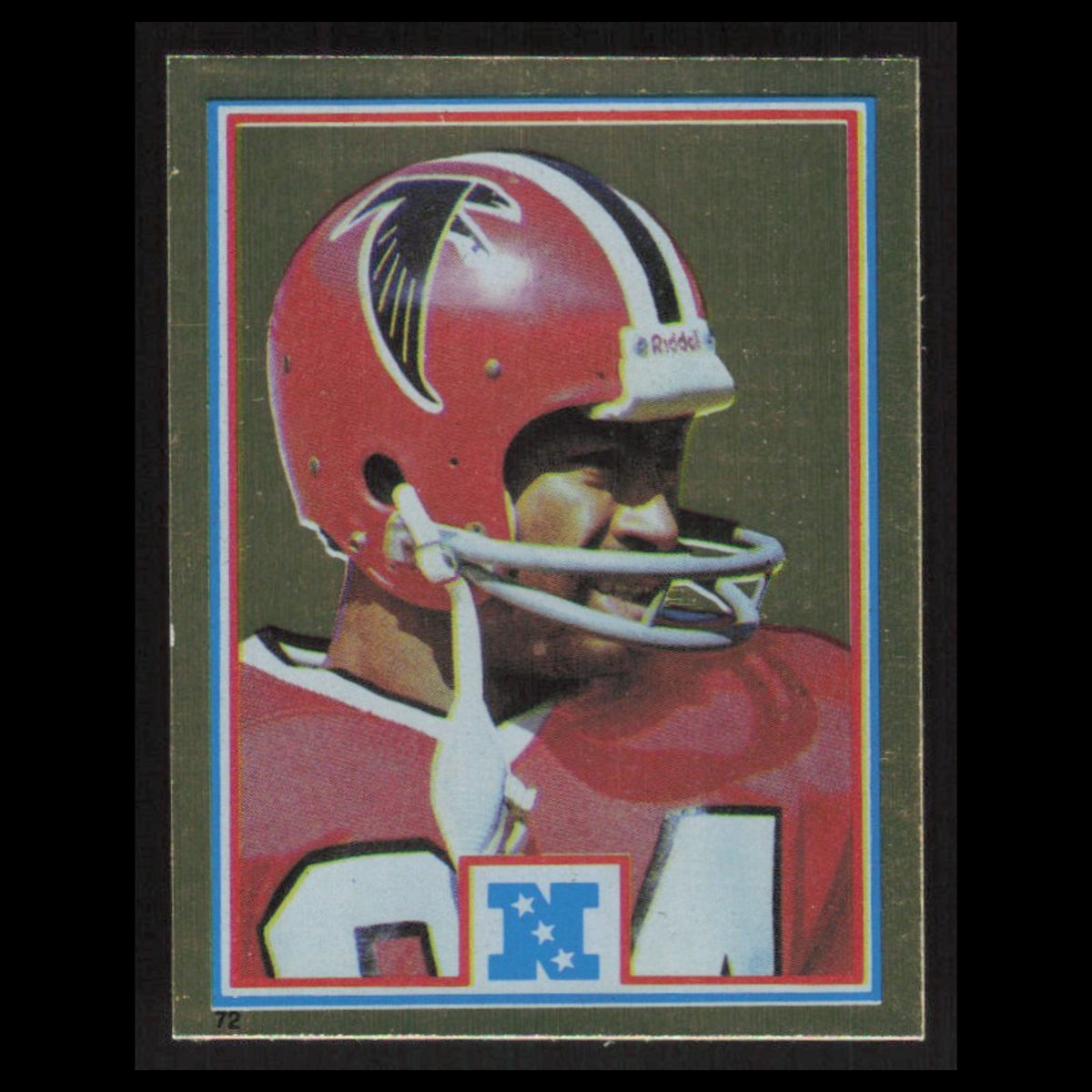 Alfred Jenkins #72 1982 Topps Stickers Atlanta Falcons Football Card NFL NM