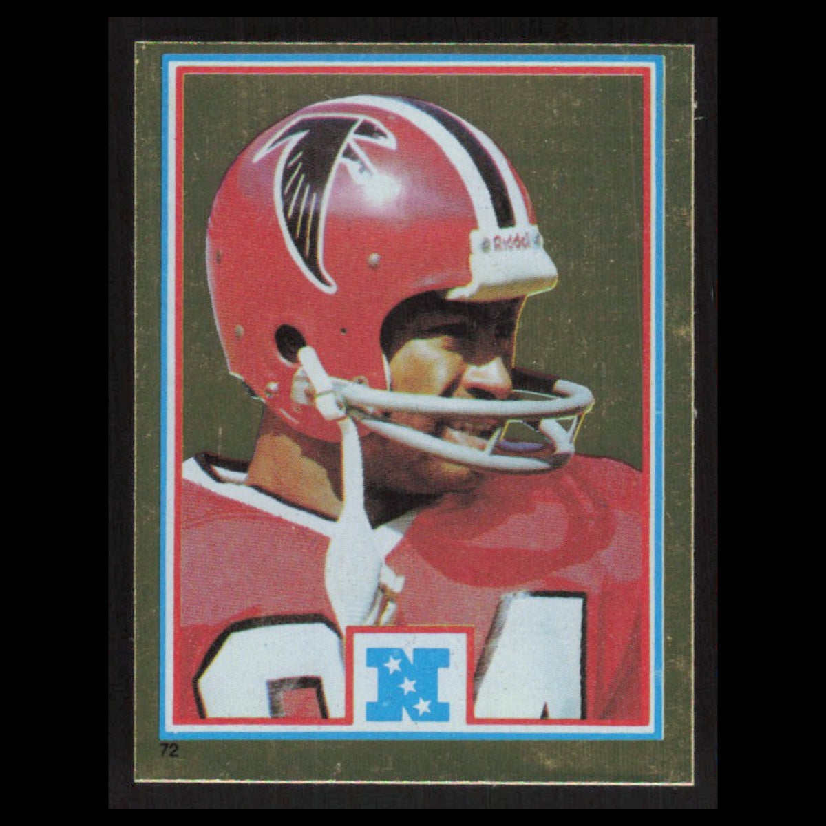 Alfred Jenkins #72 1982 Topps Stickers Atlanta Falcons Football Card NFL NM