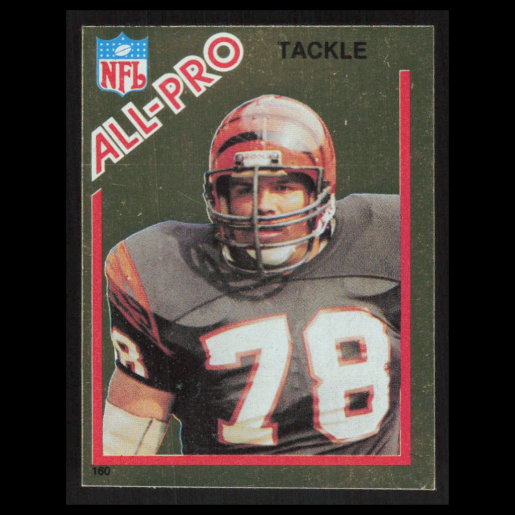 Anthony Munoz #160 1982 Topps Stickers Cincinnati Bengals Football Card NFL NM