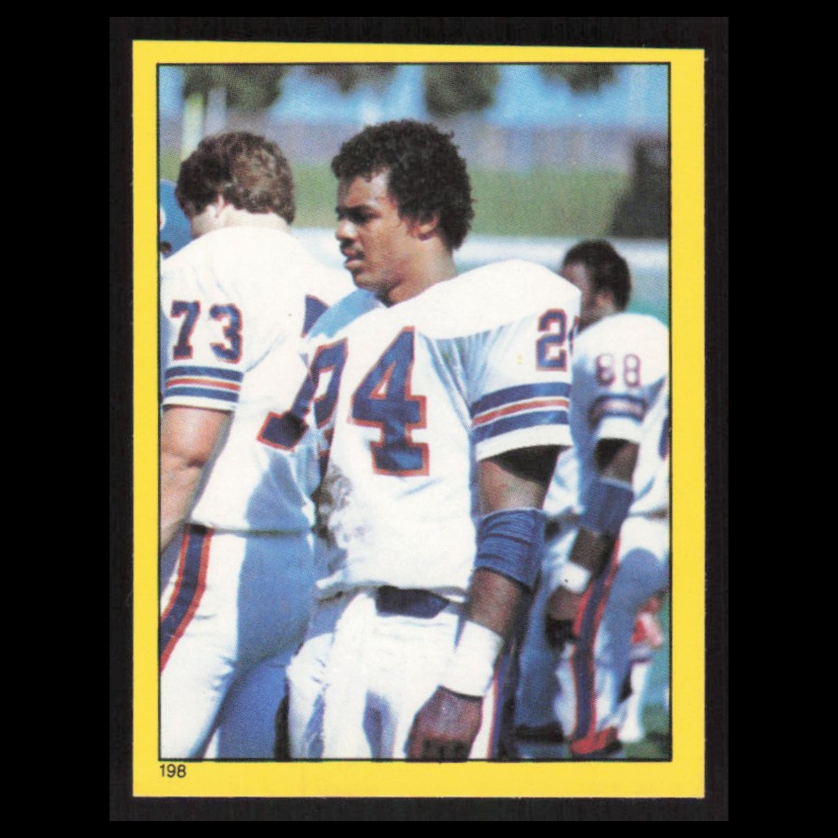 Rick Parros #198 1982 Topps Stickers Denver Broncos Football Card NFL NM