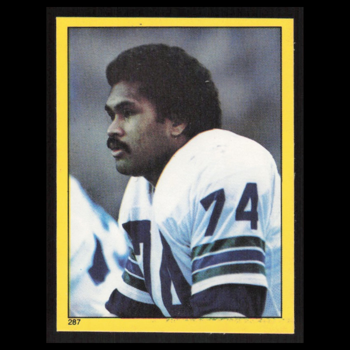 Manu Tuiasosopo #287 1982 Topps Stickers Seattle Seahawks Football Card NFL NM