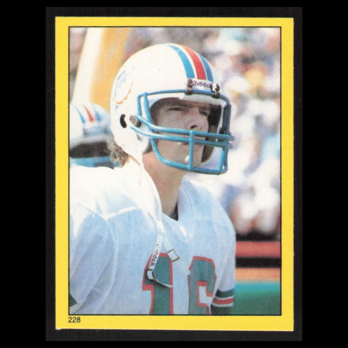 Dave Woodley #228 1982 Topps Stickers San Diego Chargers Football Card NFL NM