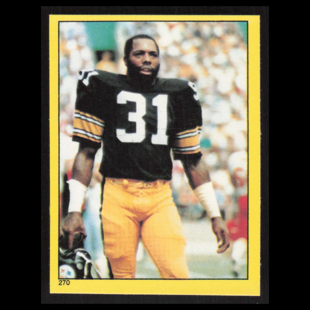 Donnie Shell #270 1982 Topps Stickers Pittsburgh Steelers Football Card NFL NM