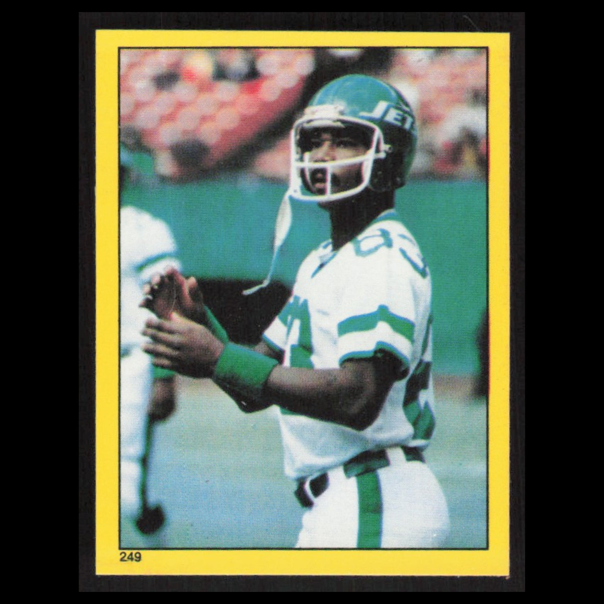Jerome Barkum #249 1982 Topps Stickers New York Jets Football Card NFL NM