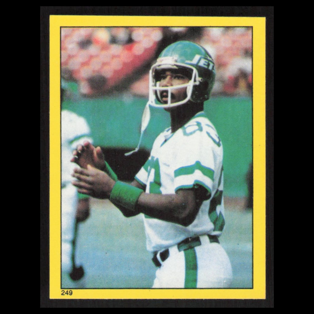Jerome Barkum #249 1982 Topps Stickers New York Jets Football Card NFL NM
