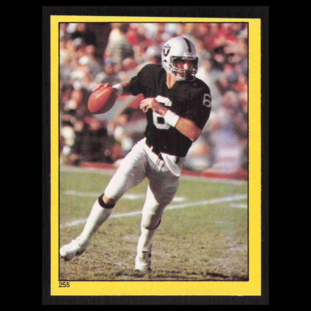 Marc Wilson #255 1982 Topps Stickers Oakland Raiders Football Card NFL NM