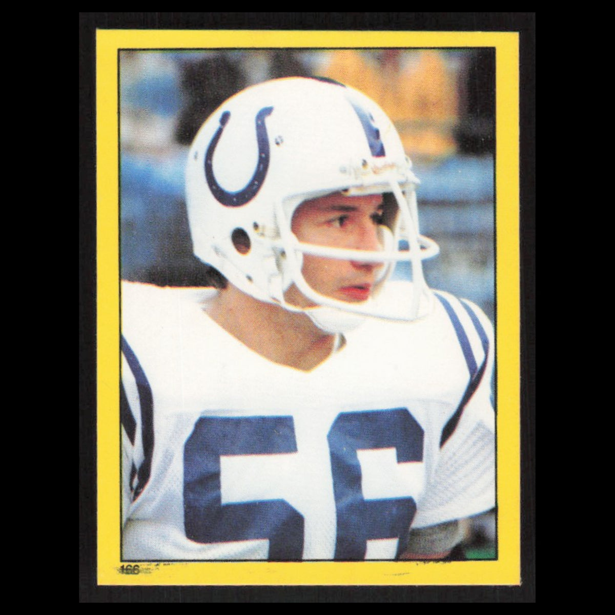 Ed Simonini #166 1982 Topps Stickers Baltimore Colts Football Card NFL NM