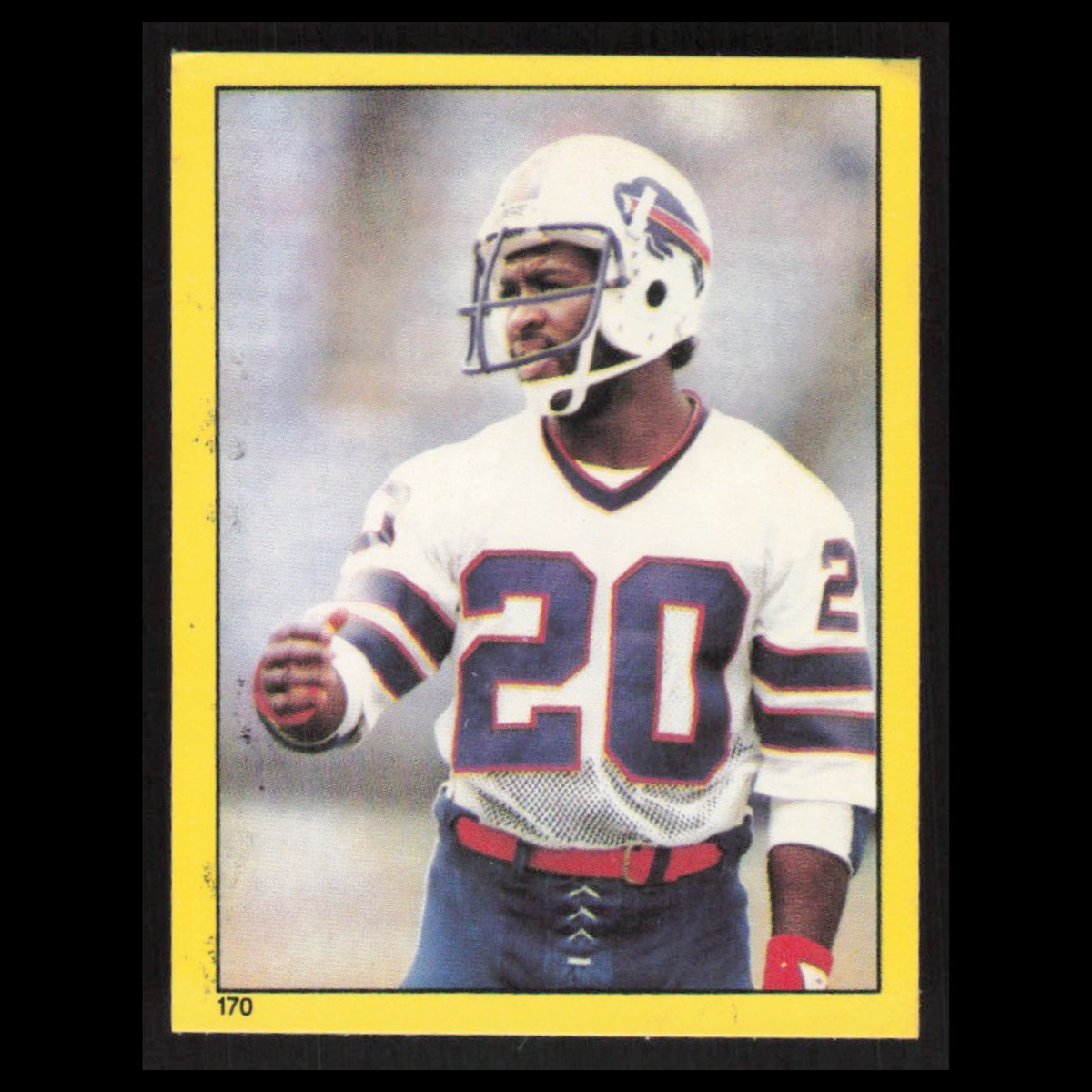 Joe Cribbs #170 1982 Topps Stickers Buffalo Bills Football Card NFL NM