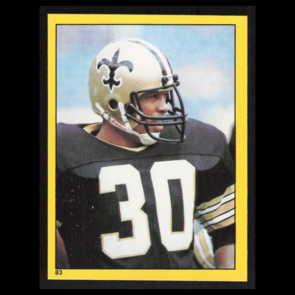 Wayne Wilson #83 1982 Topps Stickers New Orleans Saints Football Card NFL NM