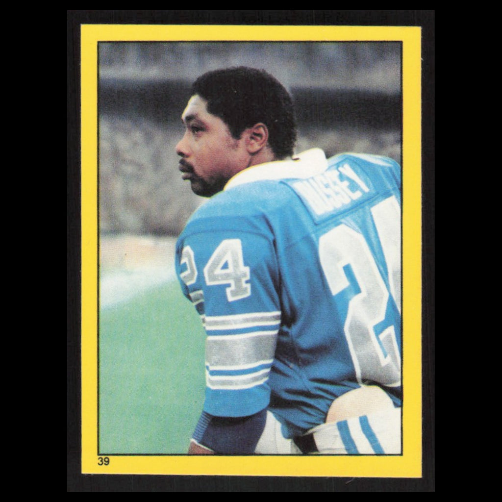 Dexter Bussey #39 1982 Topps Stickers Detroit Lions Football Card NFL NM
