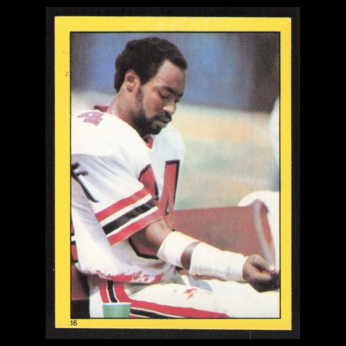 Alfred Jenkins #16 1982 Topps Stickers Atlanta Falcons Football Card NFL NM