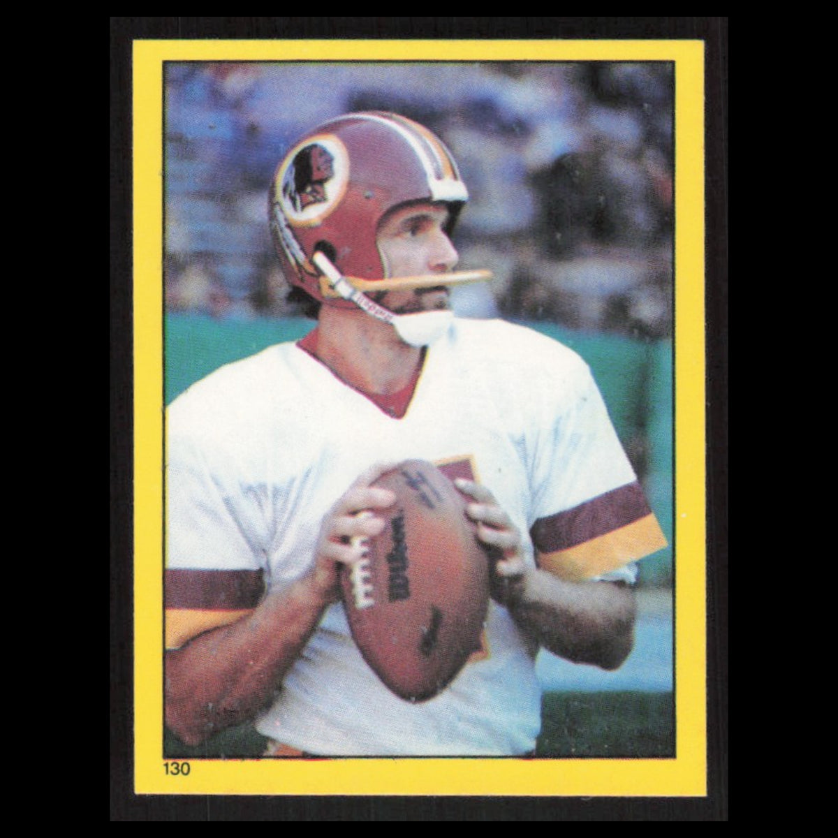 Joe Theismann #130 1982 Topps Stickers Washington Redskins Football Card NFL NM