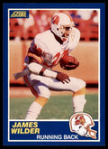 1989 SCORE JAMES WILDER . TAMPA BAY BUCCANEERS #97
