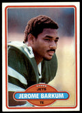 1980 TOPPS NFL JEROME BARKUM NEW YORK JETS #484